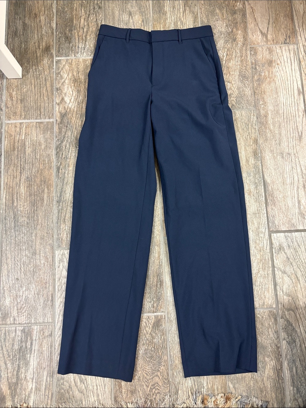 Banana Republic Sculpted Stretch Trouser Pants Women’s 2 Navy Straight Career